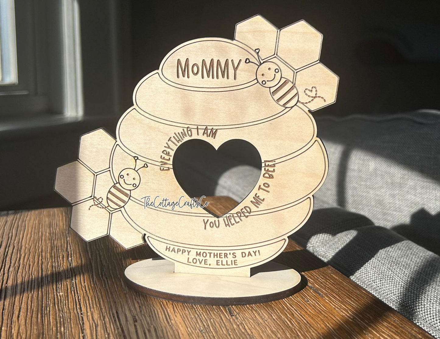 DIY Mother's Day Paint Kit, Bee Gift, Mother's Day Picture Frame, Mothers Day Gift, Wallet Size Photo Frame, DIY Craft for kids