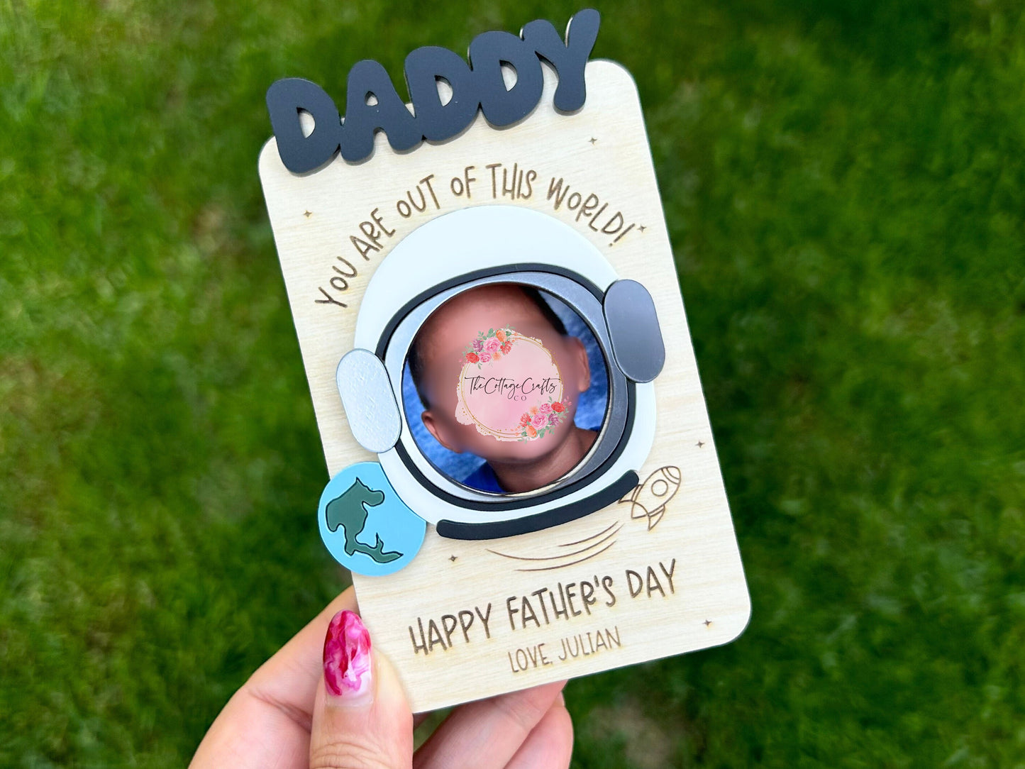 Personalized Father’s Day Gift, Father's Day Picture Frame, Father's Day Fridge Photo Magnet,Photo Frame,Gift for Dad,Gift for Grandpa