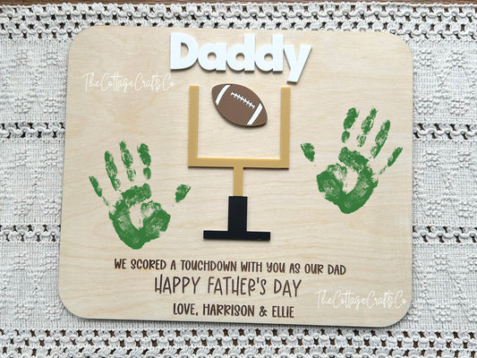Father's Day Gift, Football Gifts,Kids DIY, Gifts for Dad, Grandparents Gift, Holiday Keepsake