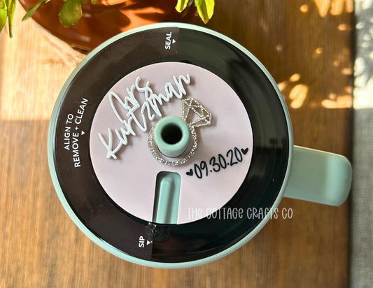 Era  name plate,Mrs Tumbler Tag, Wifey Name Plate, Future Mrs Personalized Name Plate,Tumbler Name Tag, Topper for Era