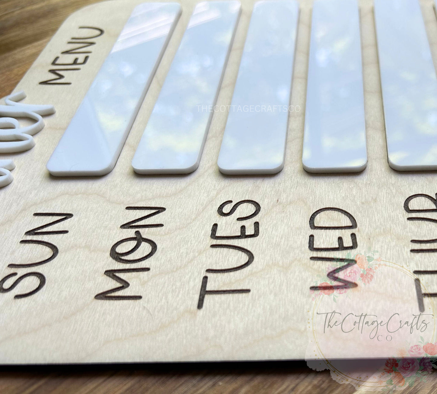 Dinner Menu Dry Erase Sign, Weekly Meal Planning Sign, Kitchen Accessories, Personalized Home Decor