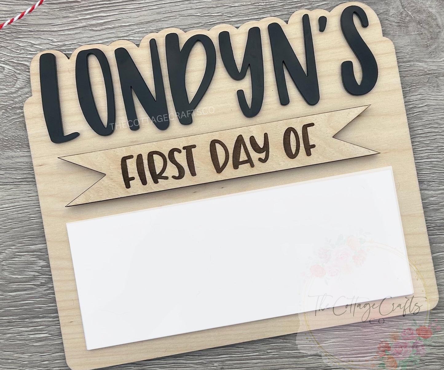 Personalized First & Last Day of School Sign: Photo Prop