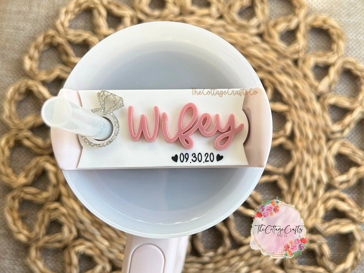 Bride To Be Tumbler Tag: Personalized Acrylic Bridal Gift