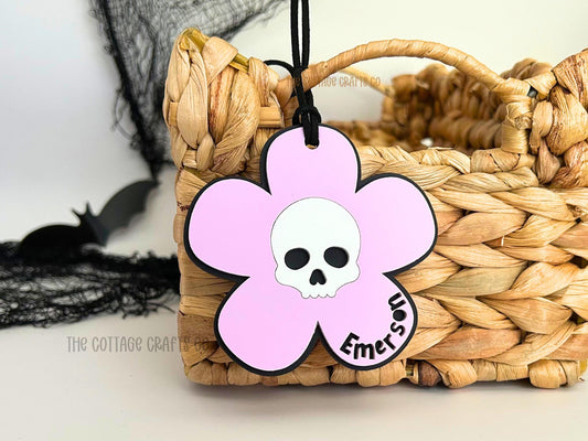 Boo Basket Tag, Boo Bag, skull Basket Tag,Floral halloween tag,Halloween Basket Tag, Halloween Basket,Boo Basket,Halloween Gifts for Kids