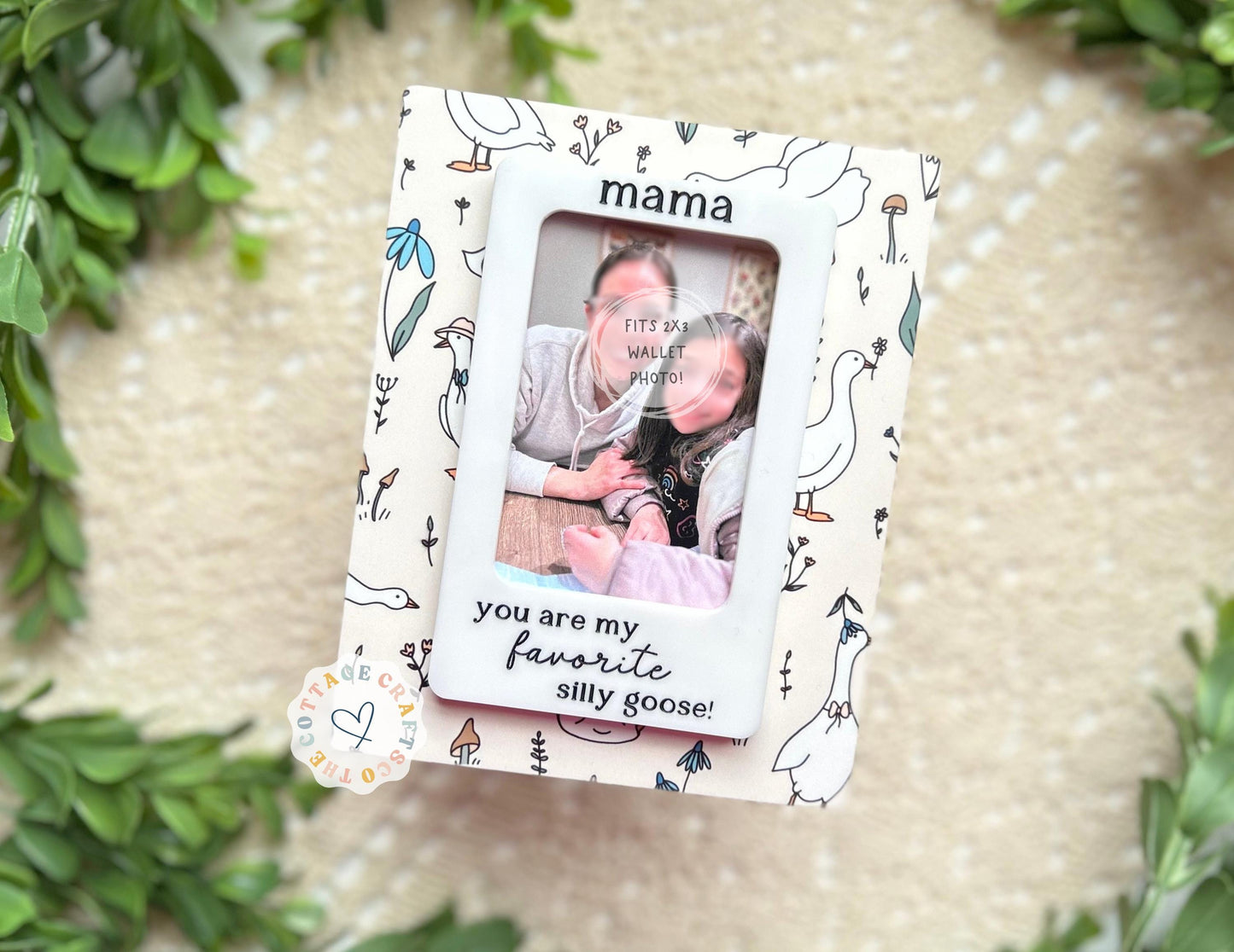 Acrylic Fridge Photo Magnet: Silly Goose Gift for Grandma