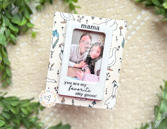Acrylic Fridge Photo Magnet: Silly Goose Gift for Grandma
