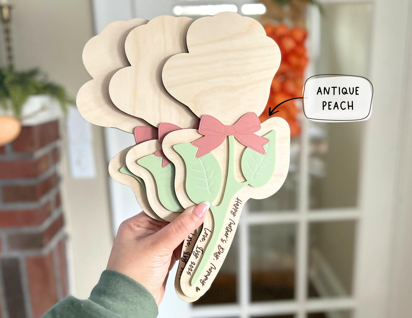 Personalized Handprint Flower Sign, DIY Mother's Day Keepsake,Mother's Day Sign, Mother's Day Gift